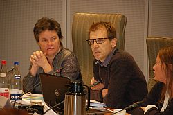 Caroline Copers en Koen Algoed op open SERV-raad