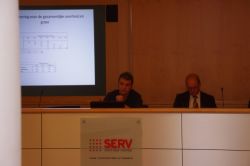 Gert De Smet geeft presentatie tijdens open SERV-raad begroting